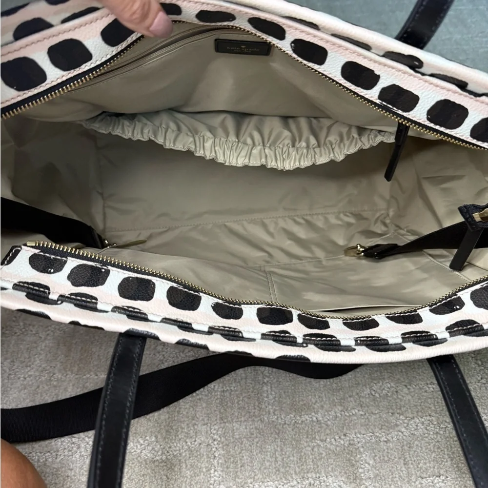 Kate Spade‎ Black and White Polka Dot Tote